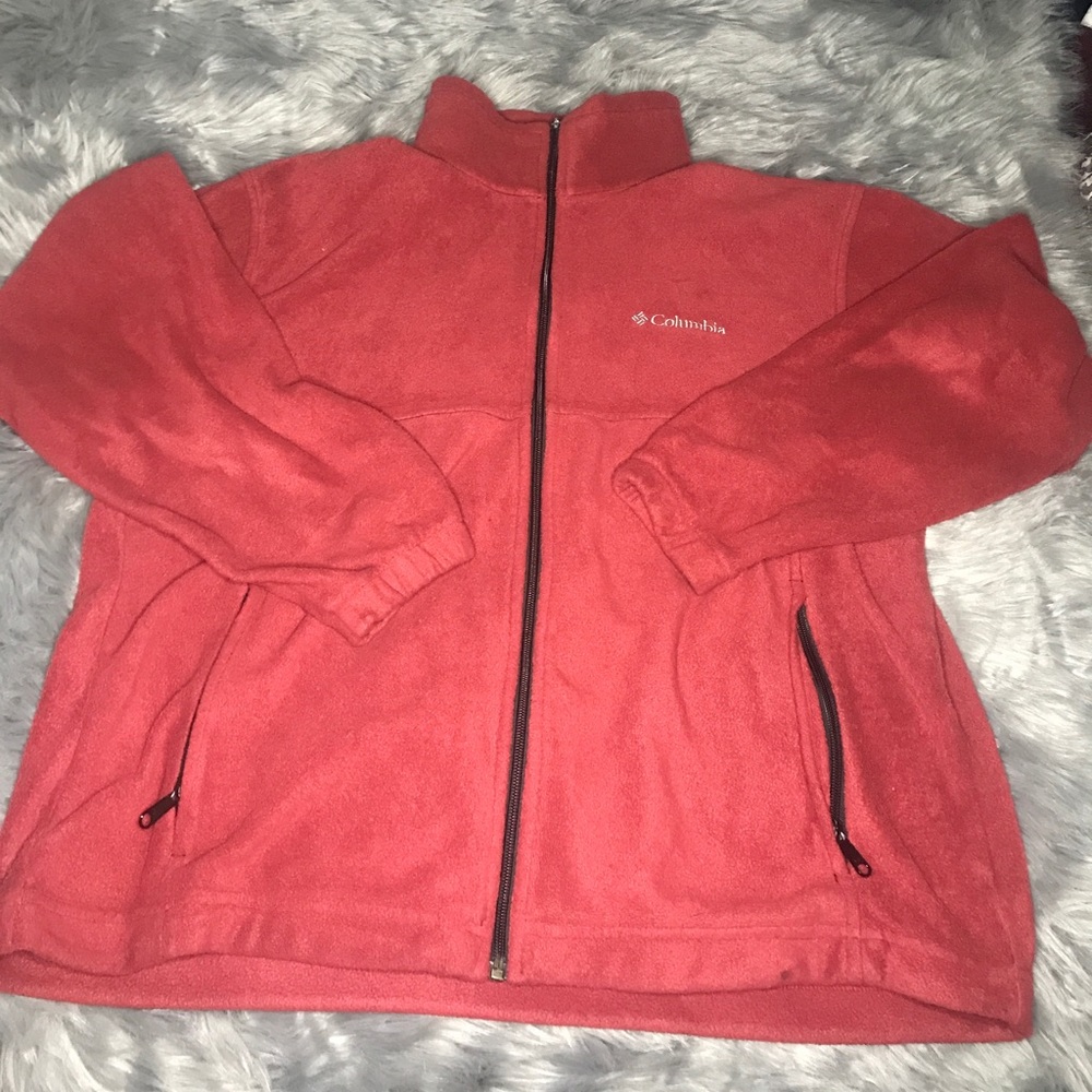 Men’s red Columbia jacket